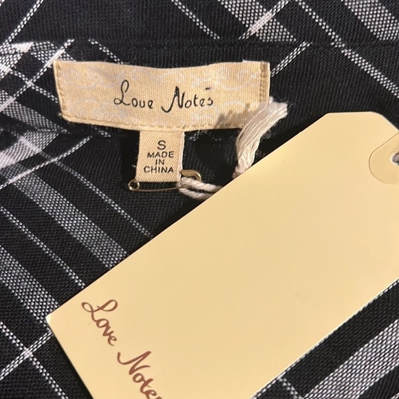 LOVE NOTES PLAID HIGH LOW DRESS SIZE 1 - Picture 8 of 9